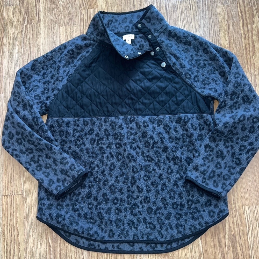 J. Crew Cheetah Sherpa